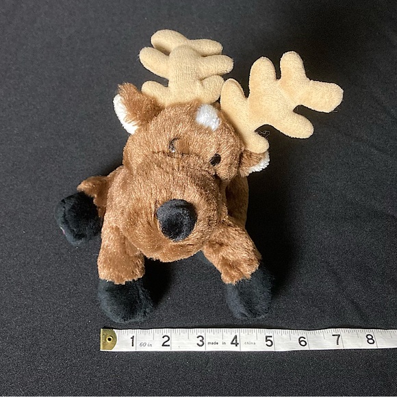 ⭐️ Almost Vintage 2007 Ganz Webkinz Reindeer Plush No Code - Picture 15 of 15